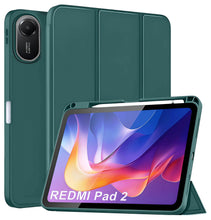 Load image into Gallery viewer, ProElite Cover for Xiaomi Redmi Pad 2 11 inch Case, Soft Flexible Flip Case Cover for Xiaomi Redmi Pad 2 11 inch with Pen Holder, Support Auto Sleep Wake, [Recoil Series] - Dark Green
