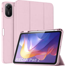 Load image into Gallery viewer, ProElite Cover for Xiaomi Redmi Pad 2 11 inch Case, Soft Flexible Flip Case Cover for Xiaomi Redmi Pad 2 11 inch with Pen Holder, Support Auto Sleep Wake, [Recoil Series] - Pink
