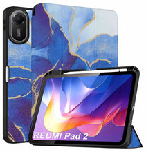 Load image into Gallery viewer, ProElite Cover for Xiaomi Redmi Pad 2 11 inch Case, Soft Flexible Flip Case Cover for Xiaomi Redmi Pad 2 11 inch with Pen Holder, Support Auto Sleep Wake, [Recoil Series] - Ocean Blue
