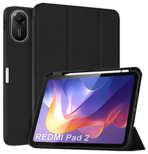 Load image into Gallery viewer, ProElite Cover for Xiaomi Redmi Pad 2 11 inch Case, Soft Flexible Flip Case Cover for Xiaomi Redmi Pad 2 11 inch with Pen Holder, Support Auto Sleep Wake, [Recoil Series] - Black
