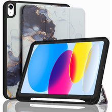 Load image into Gallery viewer, ProElite Smart Case for iPad (A16) 11th/10th Generation (2025/2022) [Auto Sleep/Wake Cover] [Left Side Pencil Holder] [Soft Flexible Case] Recoil Series - Marble Grey
