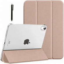 Load image into Gallery viewer, ProElite Cover for Apple iPad (A16) 11th/10th Generation (2025/2022) Cover Case, Transparent Smart case for iPad 11th/10th Gen 2025/2022 (Supports Auto Sleep Wake) with Stylus Pen, Rose Gold
