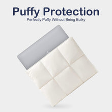 Load image into Gallery viewer, ProElite Puffy Tablet sleeve Case upto 13.3 inch for Samsung Galaxy Tab S10 Fe+/S9 FE+/S7+/S8 Plus/S9 Plus/S7 FE 12.4&quot;, iPad Pro 12.9&quot;, MacBook Air/Pro Retina, Microsoft Surface Pro 4/5/6/7/8/9, Beige
