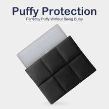 Load image into Gallery viewer, ProElite Puffy Tablet sleeve Case upto 13.3 inch for Samsung Galaxy Tab S10 Fe+/S9 FE+/S7+/S8 Plus/S9 Plus/S7 FE 12.4&quot;, iPad Pro 12.9&quot;, MacBook Air/Pro Retina, Microsoft Surface Pro 4/5/6/7/8/9, Black
