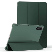 Load image into Gallery viewer, ProElite Case Cover for Xiaomi Redmi Pad 2 11 inch Cover, Smart Flip Case Cover for Xiaomi Redmi Pad 2 11 inch Translucent Back with Stylus Pen [Auto Sleep Wake Feature], Dark Green

