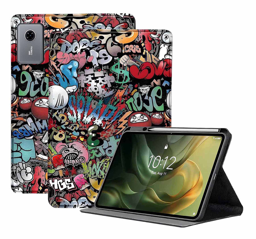 ProElite Book Cover Case for Motorola Pad 60 Neo 11 inch 2025, Smart flip case Book Cover for Motorola Pad 60 Neo 11 inch 2025 with Pen Holder, Hippy