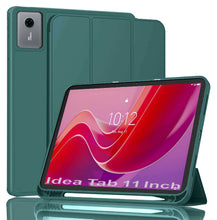 Load image into Gallery viewer, ProElite Cover for Lenovo idea Tab 11 inch 2025 case Cover, Soft Flexible Flip Case Cover for Lenovo idea Tab 11 inch 2025 with Pen Holder [Recoil Series] - Dark Green
