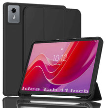 Load image into Gallery viewer, ProElite Cover for Lenovo idea Tab 11 inch 2025 case Cover, Soft Flexible Flip Case Cover for Lenovo idea Tab 11 inch 2025 with Pen Holder [Recoil Series] - Black
