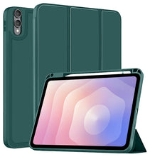 Load image into Gallery viewer, ProElite Cover for Samsung Galaxy Tab S11 Ultra 14.6 inch case Cover, Soft Flexible Flip Case Cover for Samsung Galaxy Tab S11 Ultra 14.6 inch with Pen Holder [Recoil Series] - Dark Green
