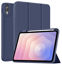 Load image into Gallery viewer, ProElite Cover for Samsung Galaxy Tab S11 Ultra 14.6 inch case Cover, Soft Flexible Flip Case Cover for Samsung Galaxy Tab S11 Ultra 14.6 inch with Pen Holder [Recoil Series] - Dark Blue
