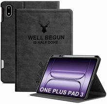 Load image into Gallery viewer, ProElite Case Cover for OnePlus Pad 3 13.2 inch 2025 Case, Deer Flip case Cover for OnePlus Pad 3 13.2 inch 2025 Case with Pen Holder, Black
