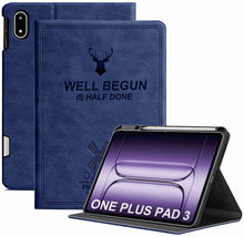 Load image into Gallery viewer, ProElite Case Cover for OnePlus Pad 3 13.2 inch 2025 Case, Deer Flip case Cover for OnePlus Pad 3 13.2 inch 2025 Case with Pen Holder, Dark Blue
