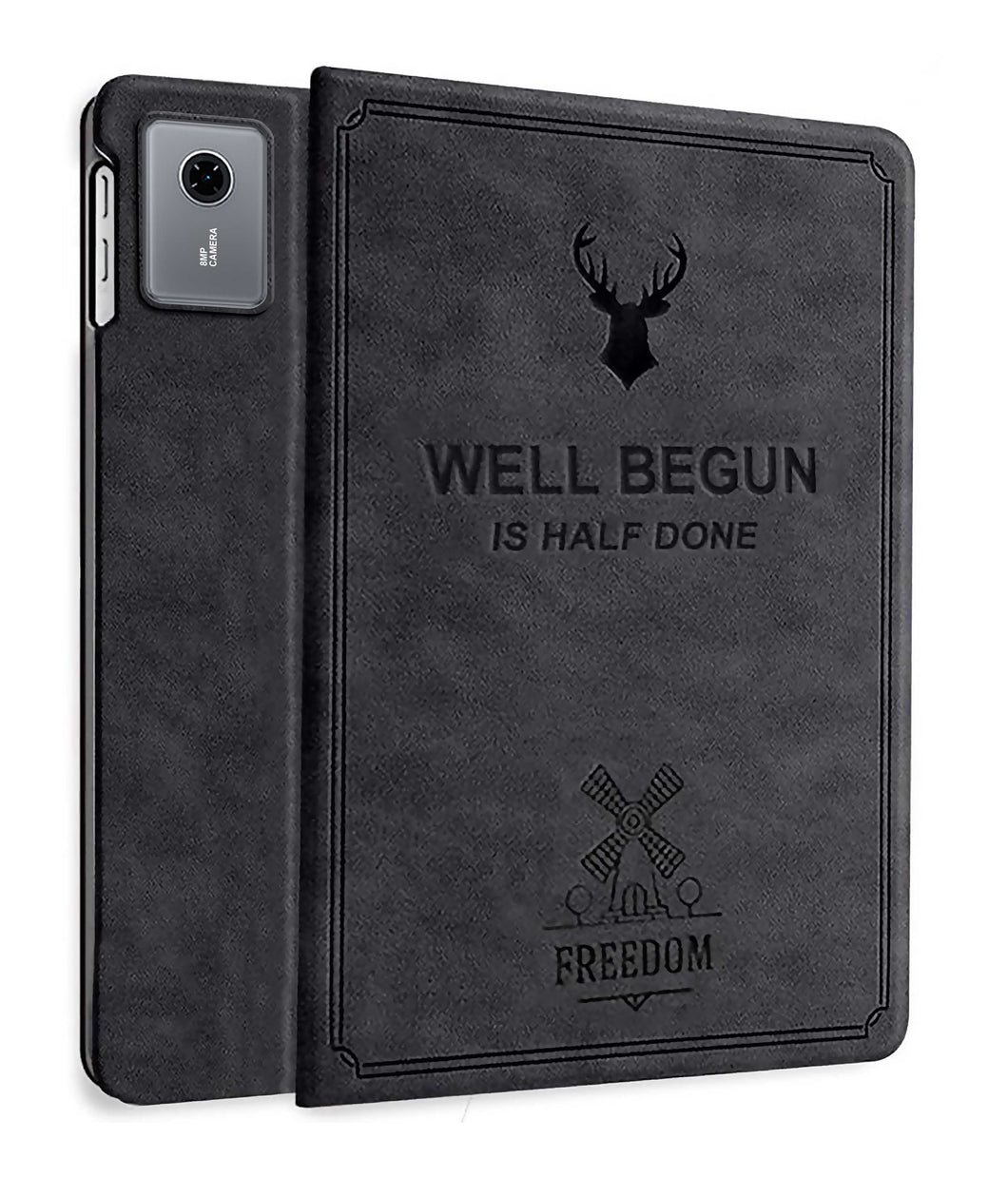 ProElite Cover for Lenovo idea Tab 11 inch 2025 Case Cover, Deer Smart Flip Case Cover for Lenovo idea Tab 11 inch 2025 Tablet, Black