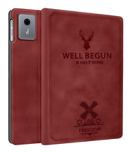 Load image into Gallery viewer, ProElite Cover for Lenovo idea Tab 11 inch 2025 Case Cover, Deer Smart Flip Case Cover for Lenovo idea Tab 11 inch 2025 Tablet, Wine Red
