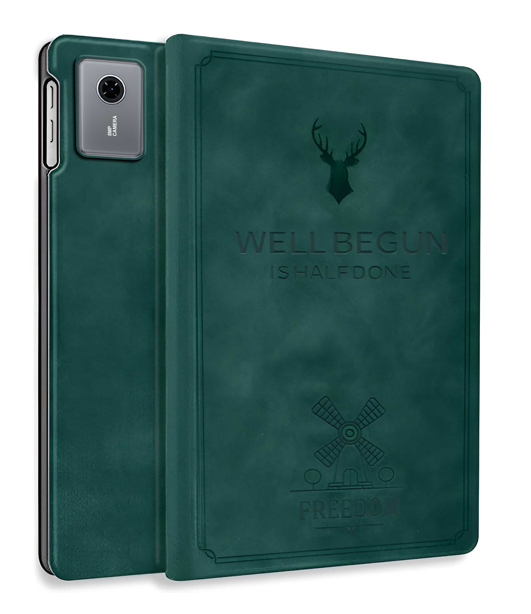 ProElite Cover for Lenovo idea Tab 11 inch 2025 Case Cover, Deer Smart Flip Case Cover for Lenovo idea Tab 11 inch 2025 Tablet, Dark Green