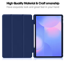 Load image into Gallery viewer, ProElite Cover for Samsung Galaxy Tab S10 FE Plus 13.1 inch, Soft Flexible Flip Case Cover for Samsung Galaxy Tab S10 FE Plus 13.1 inch Cover, [Recoil Series]- Dark Blue
