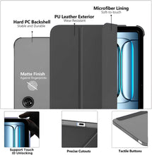 Load image into Gallery viewer, ProElite Case Cover for OnePlus Pad Lite 11 inch Case, Smart Flip Case Cover for OnePlus Pad Lite 11 inch Case Translucent Back with Stylus Pen [Auto Sleep Wake Feature], Black

