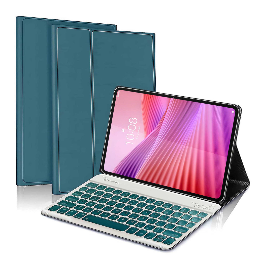 ProElite Keyboard Case for Lenovo Tab 10.1 inch 2025 Cover, Magnetic Detachable Wireless Bluetooth Keyboard for Lenovo Tab 10.1 inch 2025, Dark Green