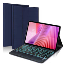 Load image into Gallery viewer, ProElite TouchPad Keyboard case for Lenovo Tab 10.1 inch 2025, Magnetic Detachable Wireless Bluetooth TouchPad Keyboard Lenovo Tab 10.1 inch 2025 Built-in 7-Colors Backlit, Dark Blue
