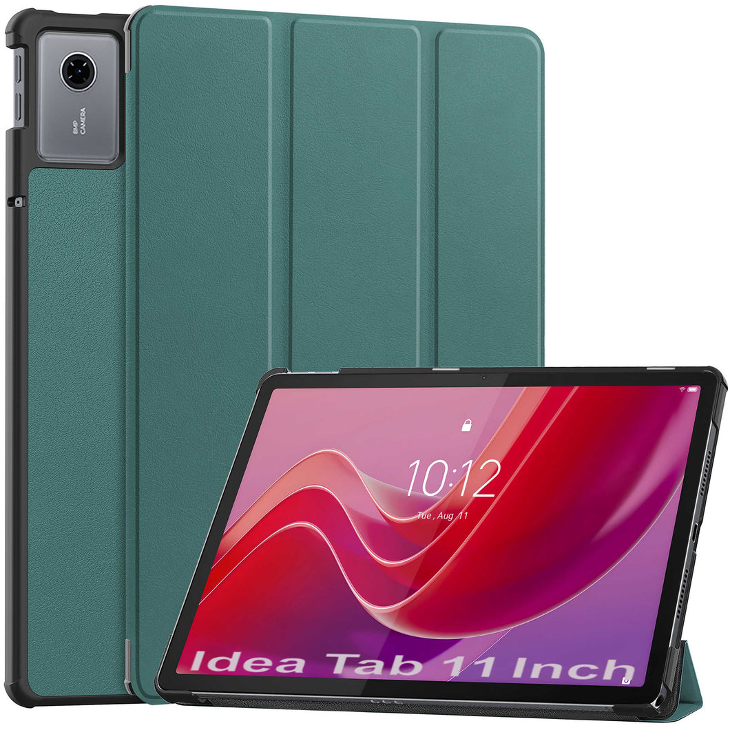 ProElite Cover for Lenovo idea Tab 11 inch 2025 Cover Case, Sleek Smart Flip Case Cover for Lenovo idea Tab 11 inch 2025 Tablet (Support Auto Sleep Wake), Dark Green