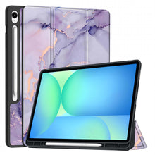 Load image into Gallery viewer, ProElite Cover for Samsung Galaxy Tab S10 FE Plus 13.1 inch, Soft Flexible Flip Case Cover for Samsung Galaxy Tab S10 FE Plus 13.1 inch Cover, [Recoil Series]- Marble Purple
