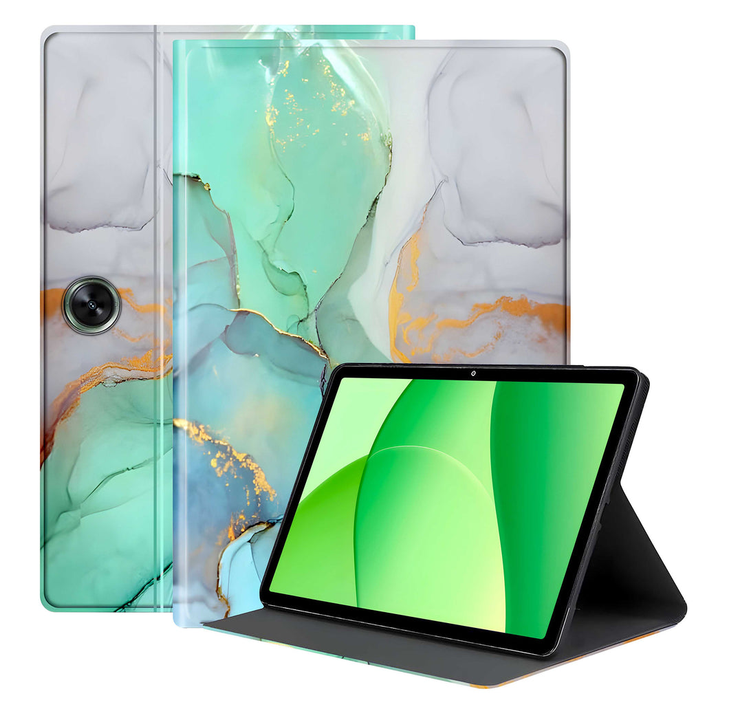 ProElite Book Cover Case for Oppo Pad SE 11 inch Cover, Smart flip case Book Cover for Oppo Pad SE 11 inch Tablet [Support Auto Sleep Wake Feature], Marble Green