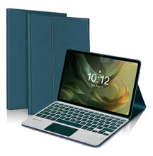 Load image into Gallery viewer, ProElite TouchPad Keyboard case for Motorola Pad 60 Neo 11 inch 2025, Magnetic Detachable Wireless Bluetooth TouchPad Keyboard Motorola Pad 60 Neo 11 inch 2025 (Built-in 7-Colors Backlit), Dark Green
