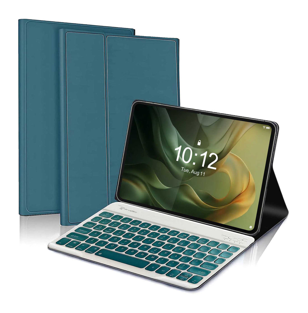 ProElite Keyboard Case for Motorola Pad 60 Neo 11 inch 2025 Cover, Magnetic Detachable Wireless Bluetooth Keyboard for Motorola Pad 60 Neo 11 inch 2025, Dark Green