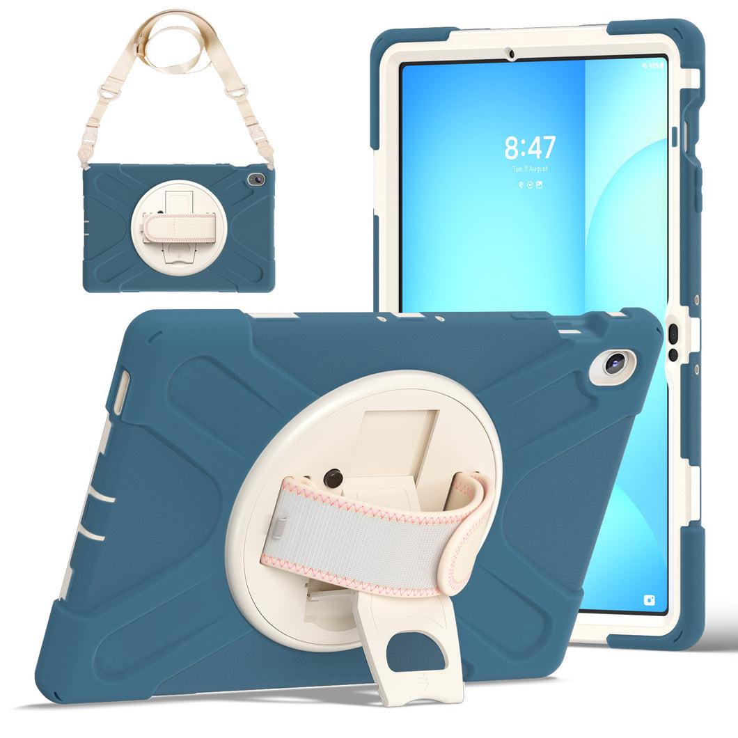 ProElite Cover for Samsung Galaxy Tab S10 FE Plus 13.1 inch, Rugged 3 Layer Armor case for Samsung Galaxy Tab S10 FE Plus 13.1 inch with Rotating Kickstand, Cornflower Blue