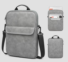 Load image into Gallery viewer, ProElite Tablet Sleeve Bag Upto 9-11 inch for iPad 10.2/10.9/Pro 11/Lenovo/Galaxy Tab A9 Plus/S8/S9/Realme Pad/Honor Pad/Oppo/Mi pad 7/Redmi Pad,Oneplus Pad, Handle with Shoulder Strap, Dark Grey
