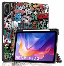 Load image into Gallery viewer, ProElite Cover for Xiaomi Redmi Pad 2 11 inch Case, Soft Flexible Flip Case Cover for Xiaomi Redmi Pad 2 11 inch with Pen Holder, Support Auto Sleep Wake, [Recoil Series] - Hippy
