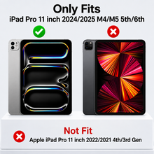 Load image into Gallery viewer, ProElite Case Cover for Apple iPad Pro 11 inch 2024/2025 M4/M5 5th/6th Gen Cover, Pencil Case for iPad Pro 11 M4/M5 with Pencil Holder, Auto Sleep Wake [Soft Flexible Case] Recoil Series - Black
