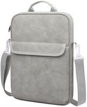 Load image into Gallery viewer, ProElite Tablet sleeve Bag Upto 13 inch for iPad Air 13/Pro 13/Pro 12.9 Galaxy Tab S7/S8/S9 Plus/S7/S9 FE Plus 12.4&quot;, Lenovo Tab P12, idea tab pro, Yoga Tab Plus, Handle with Shoulder Strap, Light Grey
