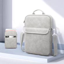 Load image into Gallery viewer, ProElite Tablet sleeve Bag Upto 13 inch for iPad Air 13/Pro 13/Pro 12.9 Galaxy Tab S7/S8/S9 Plus/S7/S9 FE Plus 12.4&quot;, Lenovo Tab P12, idea tab pro, Yoga Tab Plus, Handle with Shoulder Strap, Light Grey
