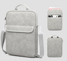 Load image into Gallery viewer, ProElite Tablet sleeve Bag Upto 13 inch for iPad Air 13/Pro 13/Pro 12.9 Galaxy Tab S7/S8/S9 Plus/S7/S9 FE Plus 12.4&quot;, Lenovo Tab P12, idea tab pro, Yoga Tab Plus, Handle with Shoulder Strap, Light Grey
