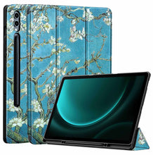 Load image into Gallery viewer, ProElite Cover for Galaxy Tab S9 FE Plus/S9 Plus/S10+ 12.4" Cover, Soft Flexible Flip Case Cover with S Pen Holder for Samsung Galaxy Tab S9 FE+/S9 Plus/S10+ 12.4 inch, [Recoil Series]- Flowers
