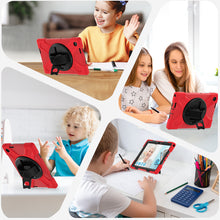 Load image into Gallery viewer, ProElite Cover for Lenovo Tab 10.1 inch 2025 Cover Case, Rugged 3 Layer Armor case Cover for Lenovo Tab 10.1 inch 2025 with Hand Grip &amp; Rotating Kickstand with Shoulder Strap, Red
