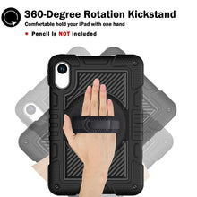 Load image into Gallery viewer, ProElite for Xiaomi Redmi Pad 2 11 inch Case, Rugged 3 Layer Armor case Cover for Xiaomi Redmi Pad 2 11 inch Case with Hand Grip and Rotating Kickstand with Shoulder Strap, Black
