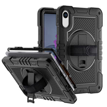 Load image into Gallery viewer, ProElite for Xiaomi Redmi Pad 2 11 inch Case, Rugged 3 Layer Armor case Cover for Xiaomi Redmi Pad 2 11 inch Case with Hand Grip and Rotating Kickstand with Shoulder Strap, Black
