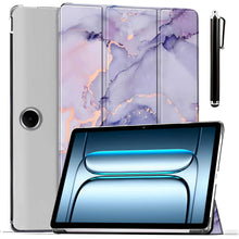 Load image into Gallery viewer, ProElite Case Cover for OnePlus Pad Lite 11 inch Case, Smart Flip Case Cover for OnePlus Pad Lite 11 inch Case Translucent Back with Stylus Pen [Auto Sleep Wake Feature], Marble Purple
