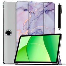 Load image into Gallery viewer, ProElite Case Cover for Oppo Pad SE 11 inch Case, Smart Flip Case Cover for Oppo Pad SE 11 inch Case Translucent Back with Stylus Pen [Auto Sleep Wake Feature], Marble Purple
