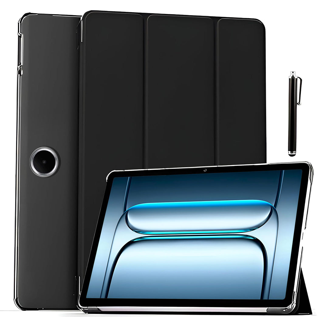 ProElite Case Cover for OnePlus Pad Lite 11 inch Case, Smart Flip Case Cover for OnePlus Pad Lite 11 inch Case Translucent Back with Stylus Pen [Auto Sleep Wake Feature], Black