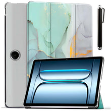 Load image into Gallery viewer, ProElite Case Cover for OnePlus Pad Lite 11 inch Case, Smart Flip Case Cover for OnePlus Pad Lite 11 inch Case Translucent Back with Stylus Pen [Auto Sleep Wake Feature], Marble Green
