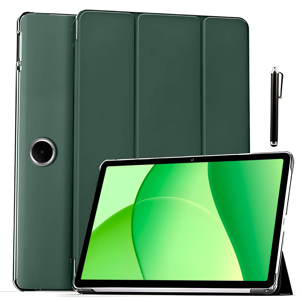ProElite Case Cover for Oppo Pad SE 11 inch Case, Smart Flip Case Cover for Oppo Pad SE 11 inch Case Translucent Back with Stylus Pen [Auto Sleep Wake Feature], Dark Green