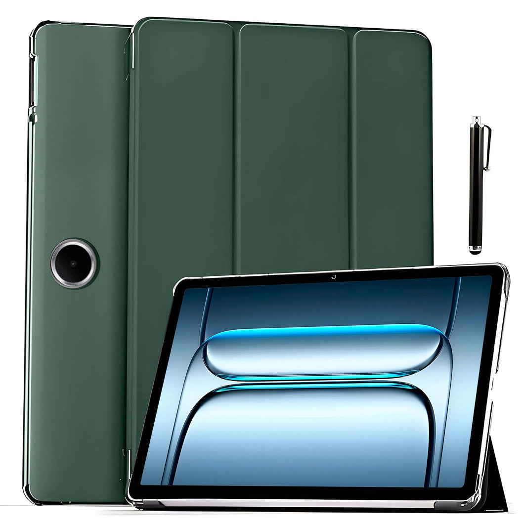 ProElite Case Cover for OnePlus Pad Lite 11 inch Case, Smart Flip Case Cover for OnePlus Pad Lite 11 inch Case Translucent Back with Stylus Pen [Auto Sleep Wake Feature], Dark Green
