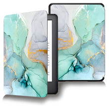 Load image into Gallery viewer, ProElite Cover Case for Kindle Paperwhite 12th Gen 7 inch Case, Slim Smart Flip case Cover for Amazon Kindle Paperwhite 12th Generation 7 inch 2024, Marble Green
