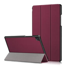 Load image into Gallery viewer, ProElite Smart Trifold Flip case Cover for Samsung Galaxy Tab A7 10.4&quot; SM-T500/T505/T507, Wine Red
