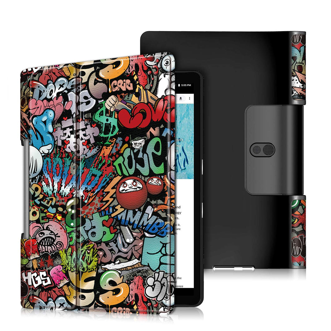 ProElite PU Leather Flip case Cover for Lenovo Yoga Smart Tab 10.1 YT-X705X & YT-X705F Tablet, Hippy