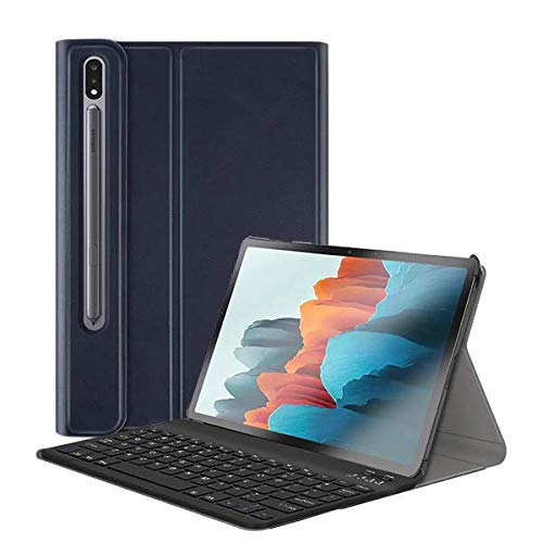 ProElite Detachable Wireless Bluetooth Keyboard flip case Cover for Samsung Galaxy Tab S8 Plus/S7 Plus / S7 FE 12.4