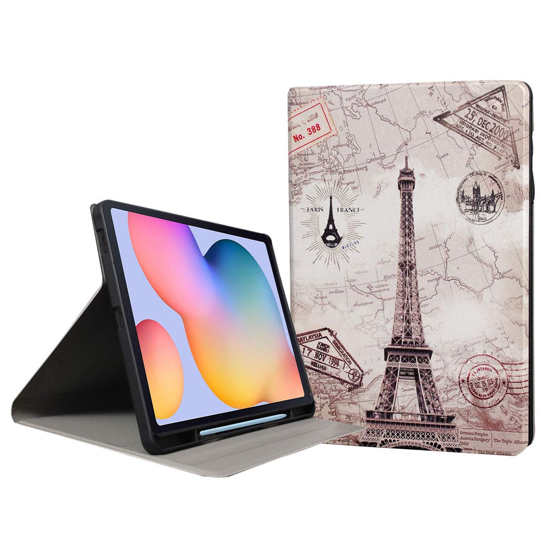ProElite Smart Multi Angle case Cover for Samsung Galaxy Tab S6 Lite 10.4 Inch SM-P610/P615 with SPen Holder [Eiffel]